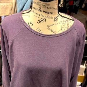 Maurices Purple sweatshirt with silver threading